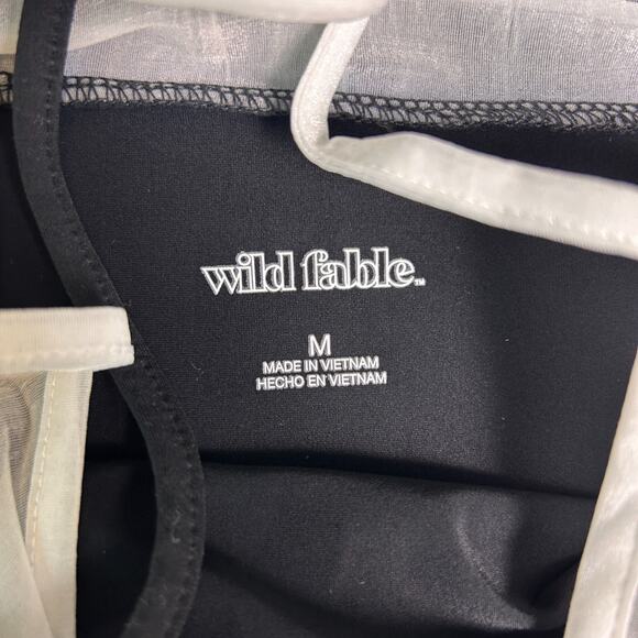 Wild Fable Mini Slip Dress Womens Large Black Spaghetti Strap Soft Girl Cottage - Picture 5 of 6